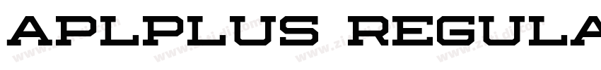 APLPLUS Regular字体转换 APLPLUS Regular字体转换